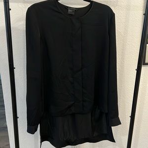 Armani Black long sleeve blouse